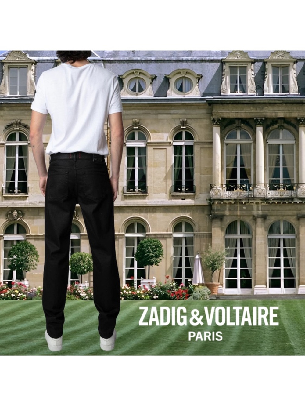 NWT ✔️ Zadig & Voltaire Men's Slim Straight Black Jeans size 29 (Fits 30-31)